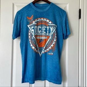 Blue Large Buckle Tee Shirt